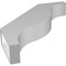 Ekena Millwork 5 1/2-in. W x 32-in. D x 36-in. H Funston Architectural Grade PVC Knee Brace BRCP055X32X36FST - alternate 2